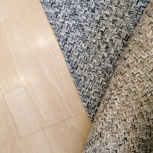 Rhythm rug 120x160 100% cotton new in beige and gray