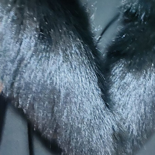 Cashmere coat new, removable fox fur collar and cuffs, black, XL
