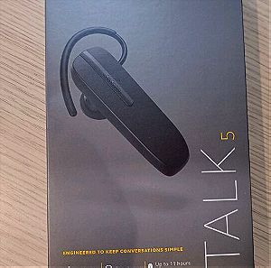 Jabra Talk 5 Earbud Bluetooth Handsfree Ακουστικό Μαύρο