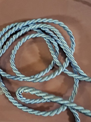 Blue cord 3 meters 2-strand new 5mm