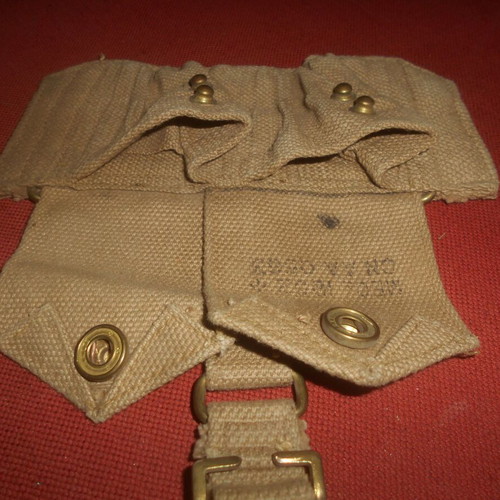 English Canvas Ammo Pouches for Lee-Enfield, New, 1952, Set of 2