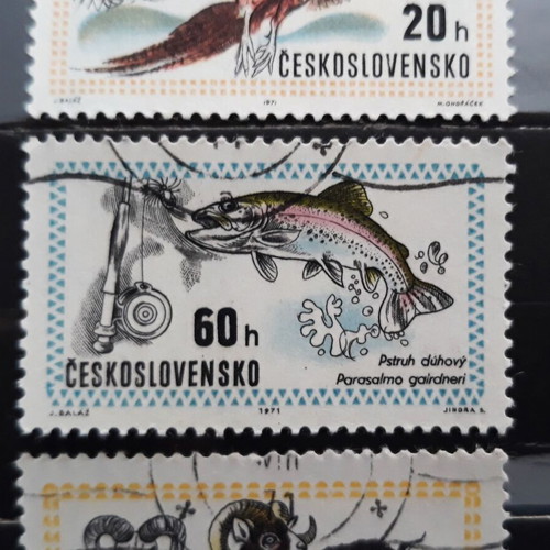 Γραμματόσημα Τσεχοσλοβακίας 1971, Κυνήγι Πανίδας, 3 τεμάχια, καινούργια