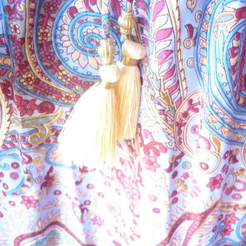 Ethnic long summer dress Swarna Art Silk 100% like new