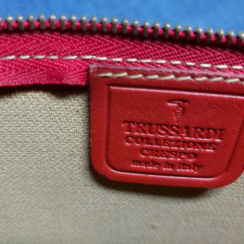 Trussardi hand bag used, red