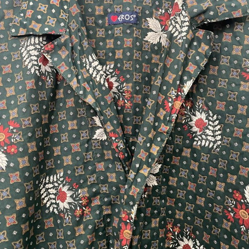 Eros women's pajama like new, green, cotton, breathable fabric