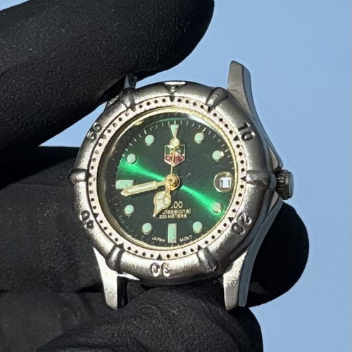 TAG Heuer Professional 200 Quartz watch with green dial