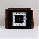  Ρολόι επιτραπέζιο ξύλινο, Art Deco, περίπου 100 ετών.