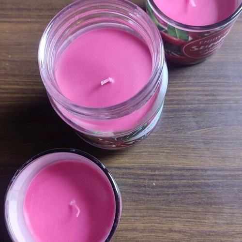 Tropical candle set of 3 like new