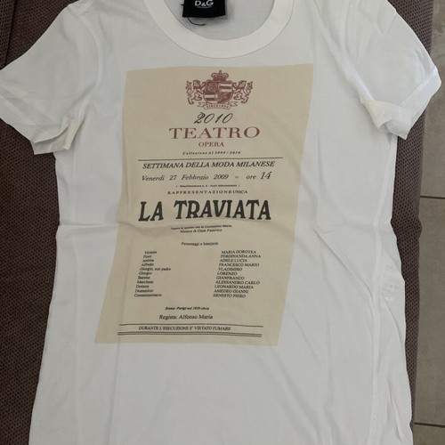 Dolce & Gabbana T-shirt used, size S 36 8, white