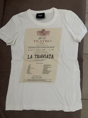 Dolce & Gabbana T-shirt used, size S 36 8, white
