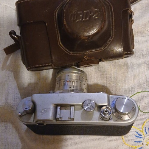 Soviet FED 2 camera 35mm used, 1948, M39 lens
