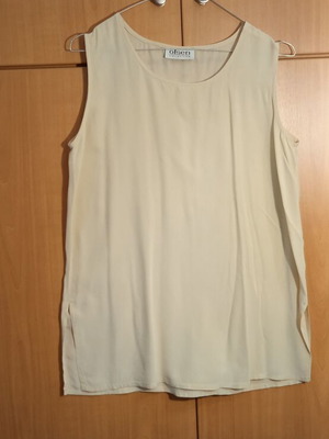 Olsen silk top like new, light beige, size other