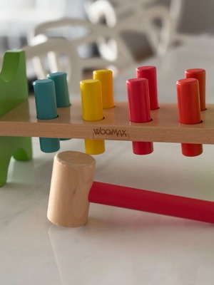 Woodmax wooden Montessori educational toy like new for ages 2 and up