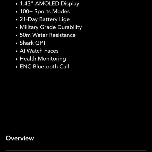 Blackshark GS3 Smartwatch like new