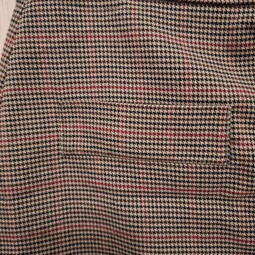 Stradivarius checked skirt like new, gray and beige, size S