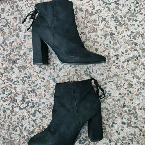 Alta Moda ankle boots used, black with chunky heel
