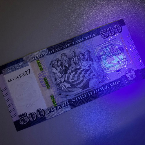 Liberia 500 Dollars UNC Banknote 2022 uncirculated
