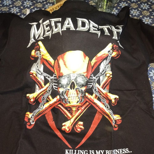 Megadeth sleeveless T-shirt, large size, black