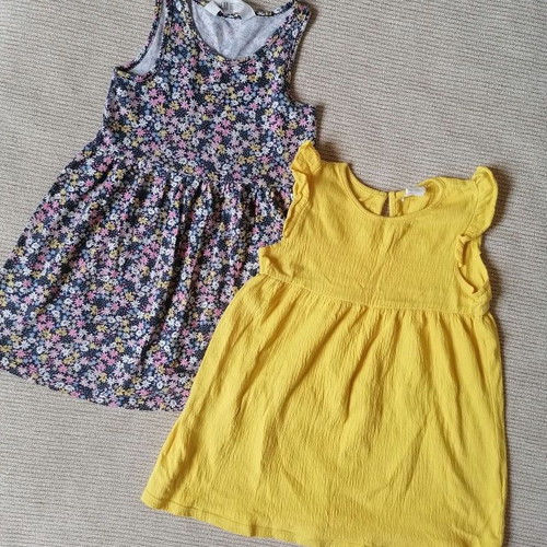 H&M dresses for girls 2-4 years, set of 2