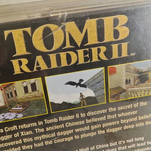 Tomb Raider II PlayStation 1 case and manual used