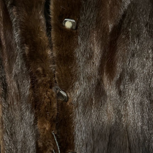 SAGA MINK палто като ново, кафяво