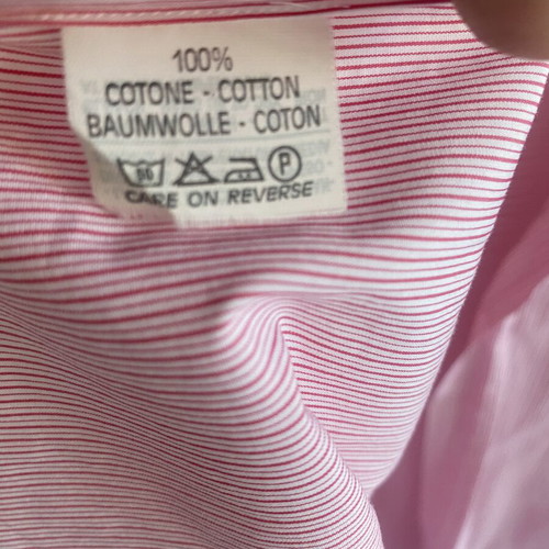 Oxford Company No 43 dress shirt like new with stripes and white collar