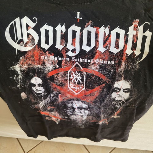 Gorgoroth shirt like new, black, size S