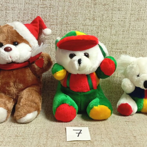 Stuffed animal dolls new, pack of 3, vintage 90s teddy bears