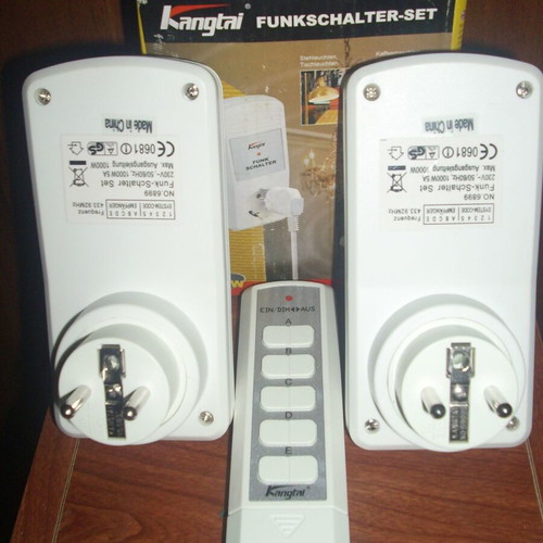 Set of Remote Control Sockets new, German stock