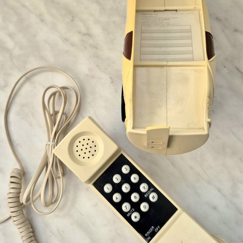 Vintage Golf Bag Telephone used, retro 1980s novelty phone