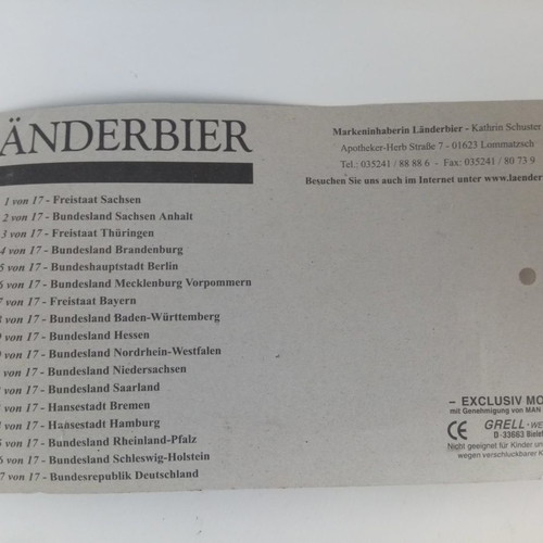 Collectible Lander Bier beer promotional truck new