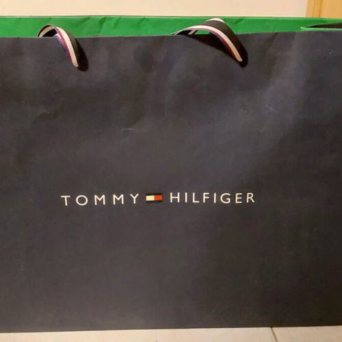 Tommy Hilfiger paper bag like new with gift wrapping