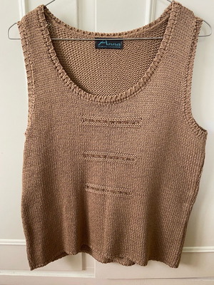 Knitted cardigan used, beige, size M