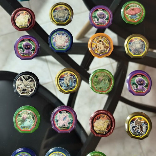 Pokemon Nox tags used with visible wear
