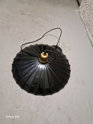 Ceiling light metal black like new