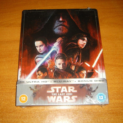 Star Wars The Last Jedi Steelbook new 4K Ultra HD Blu-Ray