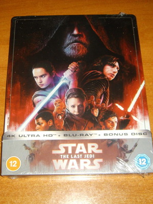 Star Wars The Last Jedi Steelbook καινούργιο 4K Ultra HD Blu-Ray