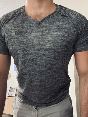Emporio Armani αθλητικό t-shirt μεταχειρισμένο, γκρι, μέγεθος L