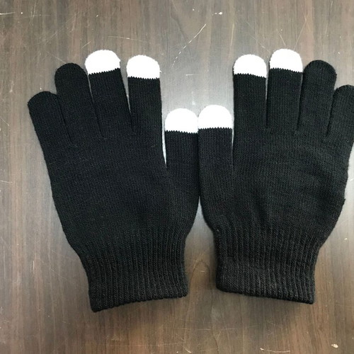 Touchscreen gloves for smartphone and tablet new, black and white