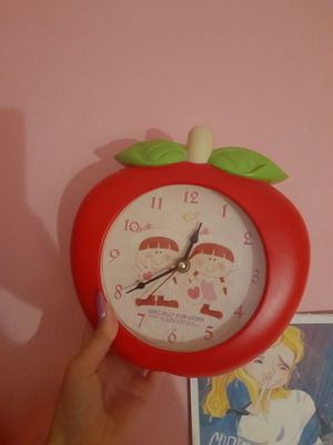 Apple wall clock used, children's