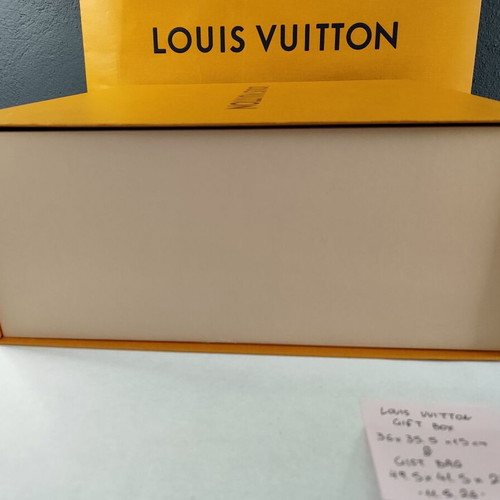 Louis Vuitton empty gift box and paper bag used