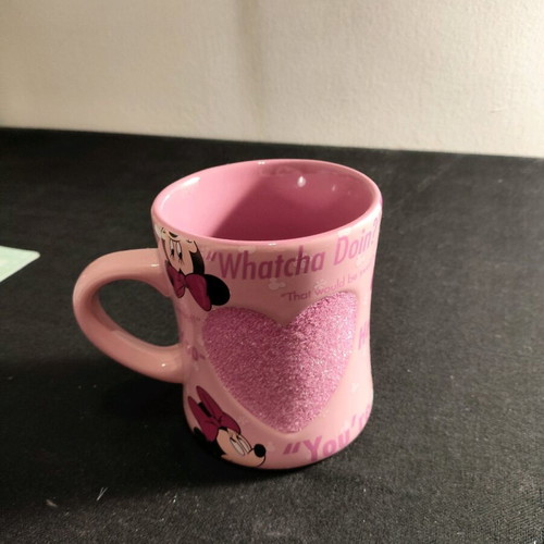 Minnie Mouse Disneyland mug refurbished with small chip