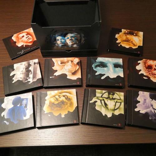 The X-Files DVD used, seasons 1-9 set with movie