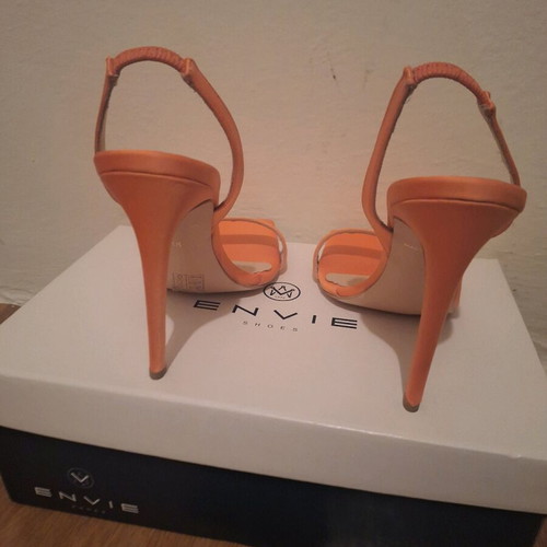 Envie sandals new, orange, size 40, 12 cm heel
