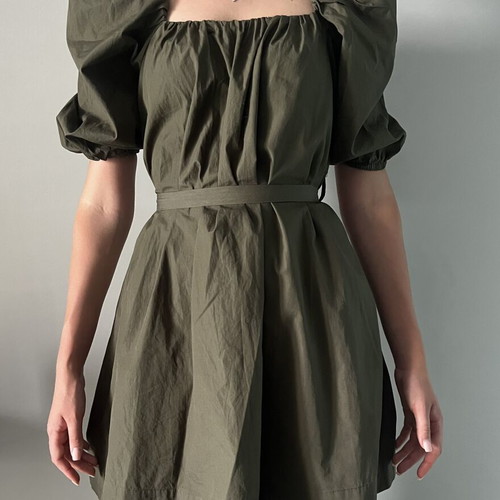 Mango women's dress green XS 34 6 like new