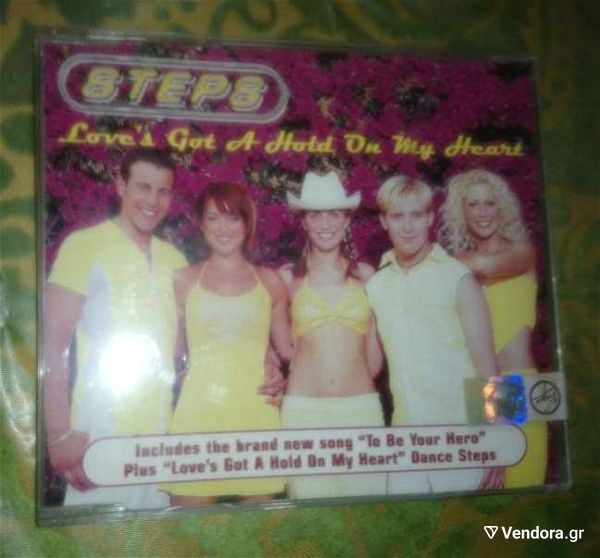  CD STEPS-LOVE S GOT A HOLD ON MY HEART-CD sfragismeno