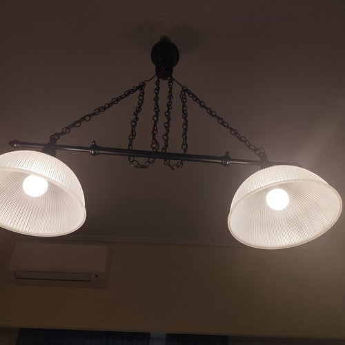 Double ceiling light fixture