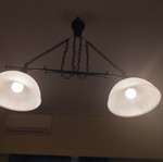 Double ceiling light fixture