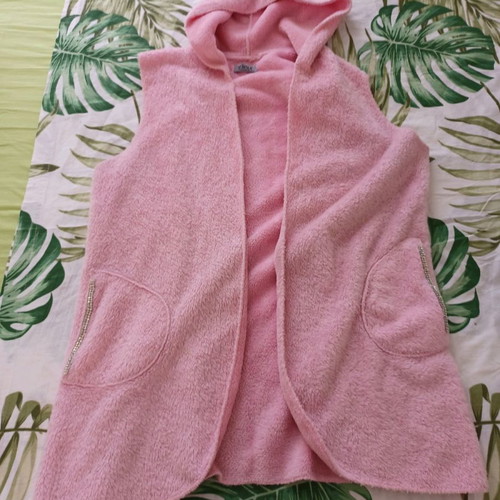 Sleeveless vest used, size s-l, pink
