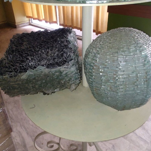 Handmade wall light composition like new